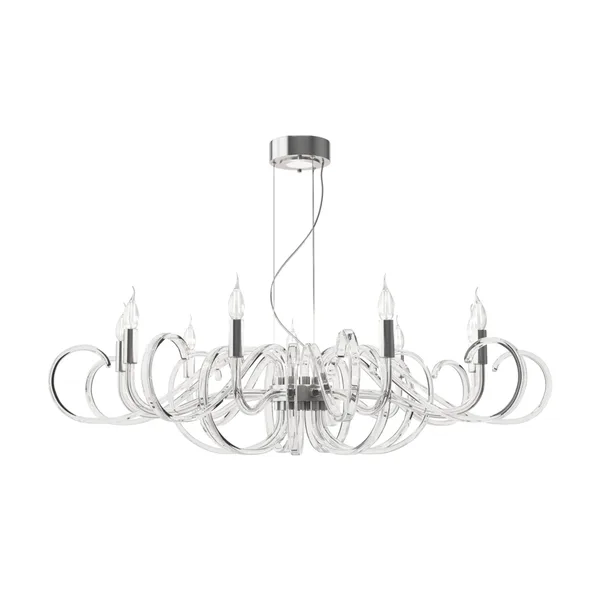 Люстра 9*E14 40Вт Прозрачный IP20 Atlanta MOD051PL-09TR Maytoni