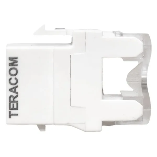 Модуль Keystone TERACOM PRO Cat,6 RJ-45 неэкранированный 110 IDC 180 градусов белый EKF — фото 4
