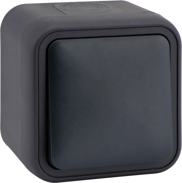 Donel W55 Выключатель звонкового типа 1-кл. накладной, антрацит, IP55, серия (тип) DIP55 — фото 2