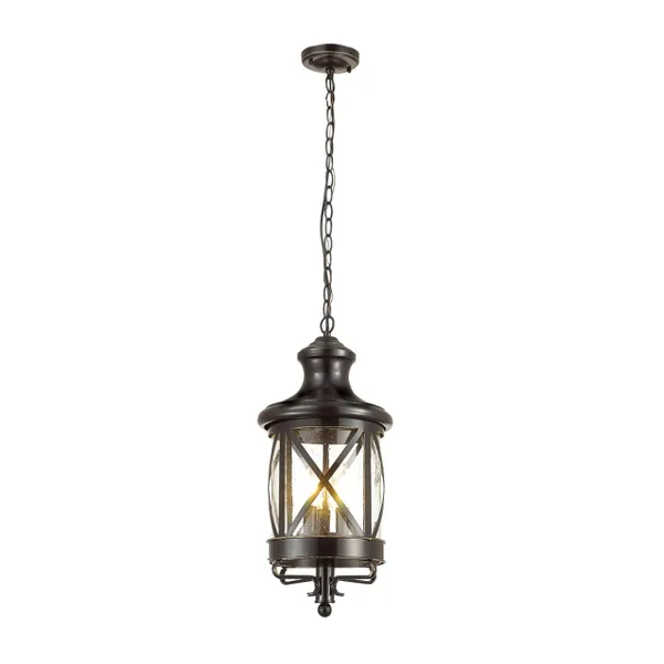 Уличный св-к-подвес IP44 E14 3*60W 220V SATION черный/золотая патина ODEON LIGHT — фото 4