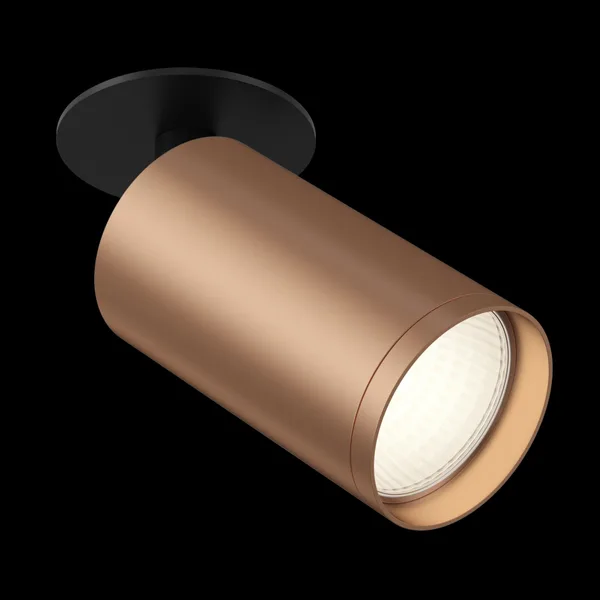 Встраиваемый светильник 1*GU10 10Вт Черный и Медь матовая IP20 FOCUS S C049CL-1BC Technical Maytoni — фото 4