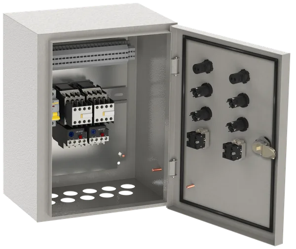 Ящик упр. РУСМ5114-3474 нереверс. 2 фидера 25А IP54 IEK