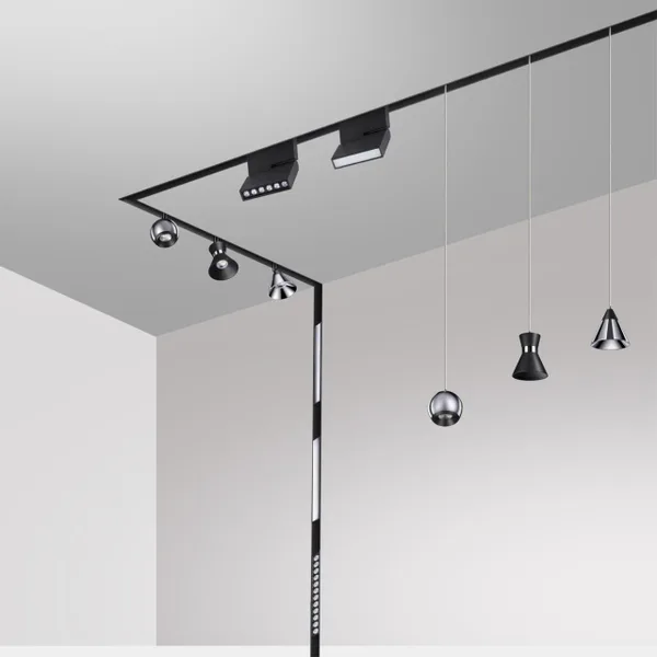 Трековый св-к для низков.шинопровода IP20 LED 4000K 24W 48V FLUM черн B NOVOTECH — фото 4