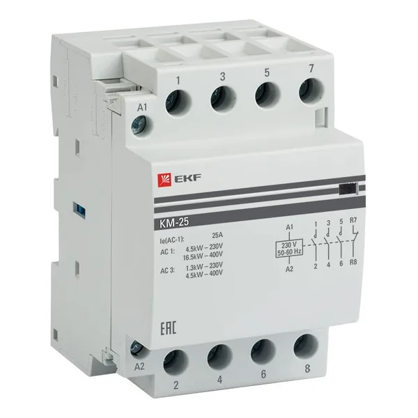 Контактор модульный КМ 25А 3NО+NC (3 мод) PROxima EKF