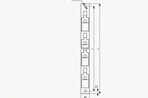 Стойка кронштейна рожкового криволинейного К1351.001-13 УТ1,5, окрашенная ОС-12-03 П, 15 рожков, L1940, S3,0 Курганский ЗЭМИ — фото 2