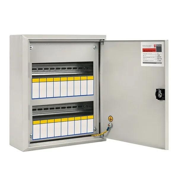 Щит распред, навесной ЩРН-18 пласт, замок (350х300х120) IP31 PROxima EKF