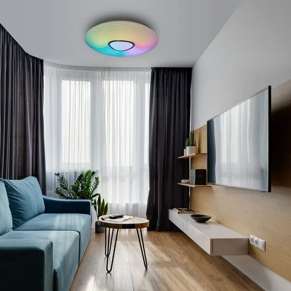 Св/д управляемый св-к накл.Feron AL5777 RAINBOW тарелка 60W RGB + CCT 3000К-6000K — фото 5