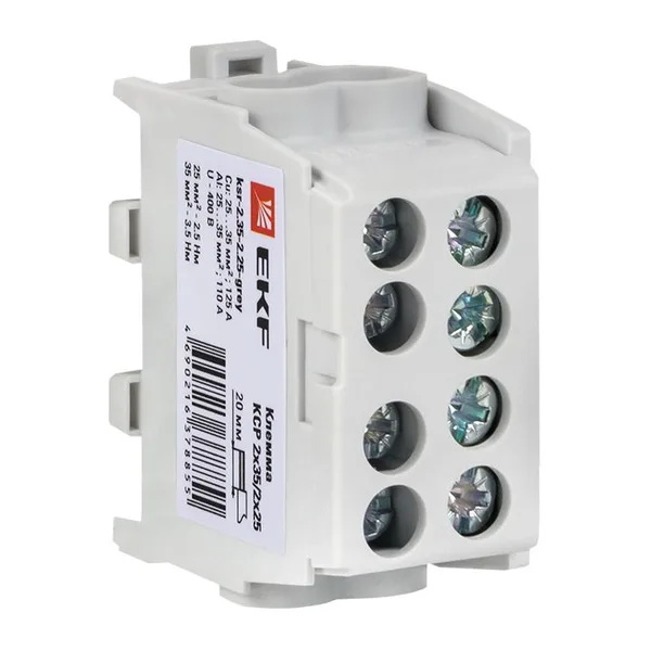 Клемма распределительная КСР с двойным винтом 2x35/2x25 серая PROxima EKF