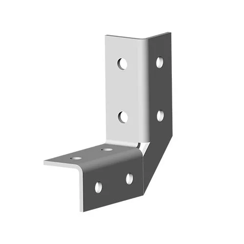 Угол 3D, 8 отверстий, толщ. 4,0 мм, гор. цинк Ostec