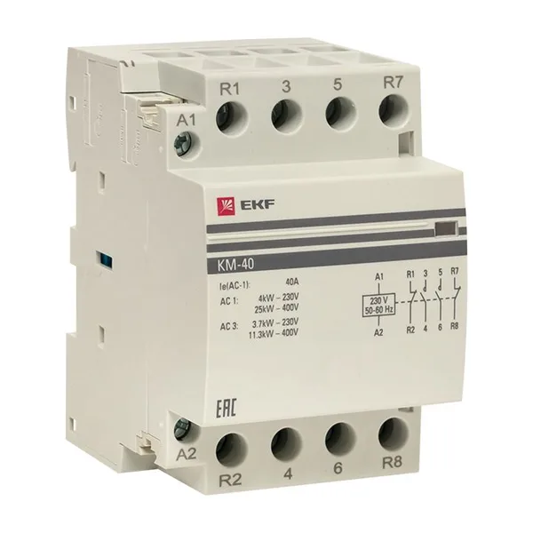Контактор модульный КМ 40А 2NО+2NC (3 мод) PROxima EKF