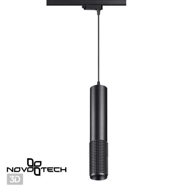 Св-к трековый,провод 1м IP20 LED 4000K 12W 220V черный MAIS LED NOVOTECH — фото 3