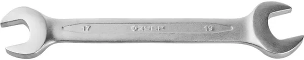 Рожковый гаечный ключ 17 x 19 мм, (B) ЗУБР