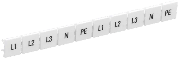 Маркеры для КПИ-10мм2 с символами "L1, L2, L3, N, PE" IEK