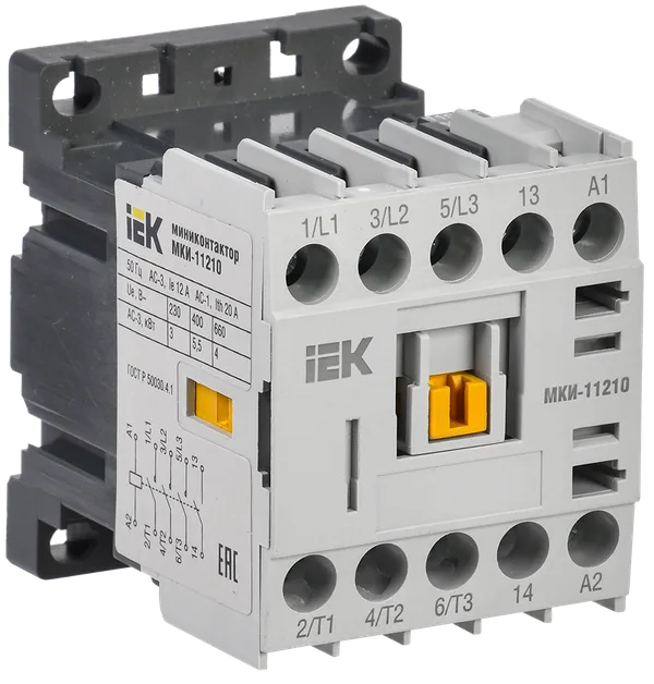 Миниконтактор МКИ-11210 12А 110В/АС3 1НО IEK
