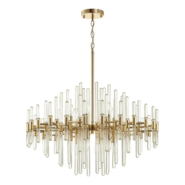 Люстра E14 12*40W STIKA золотой/стекло ODEON LIGHT