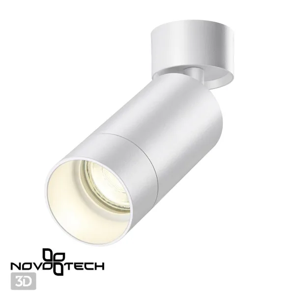 Св-к накл.IP20 GU10 9W 220V SLIM белый B NOVOTECH — фото 2