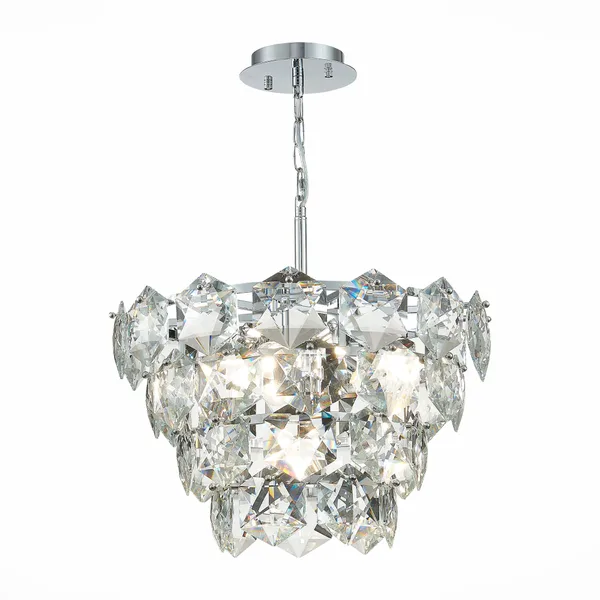 Люстра подвесная Хром/Прозрачный E14 6*40Вт SL1631.103.06 ST LUCE