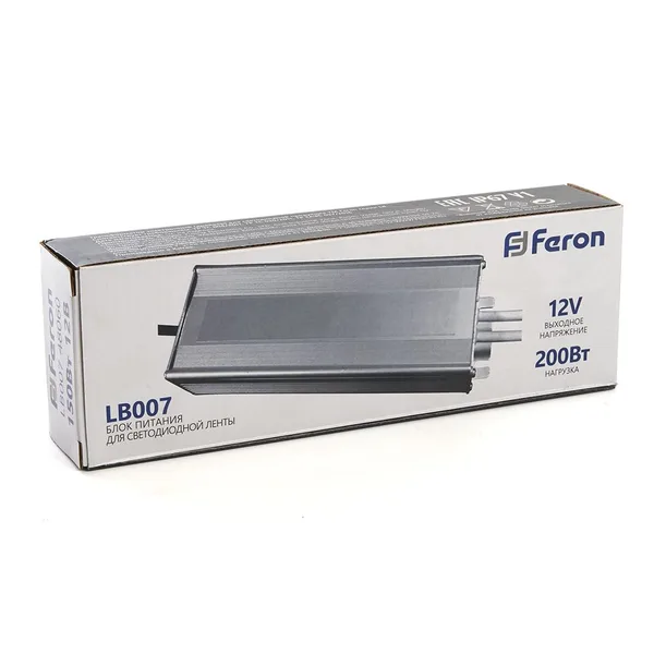 Блок питания для светодиодной ленты 200W 12V IP67 (драйвер), LB007 Feron — фото 5
