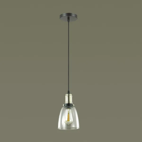 Подвес E27 60W 220V KIT античная бронза/стекло B LUMION — фото 2