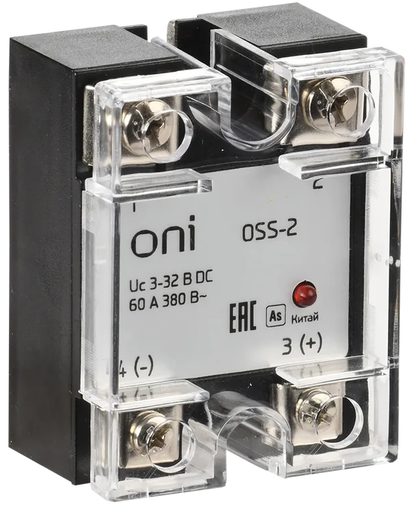 Реле твердотельное OSS-2 60А 380В AC 3-32В DC ONI IEK