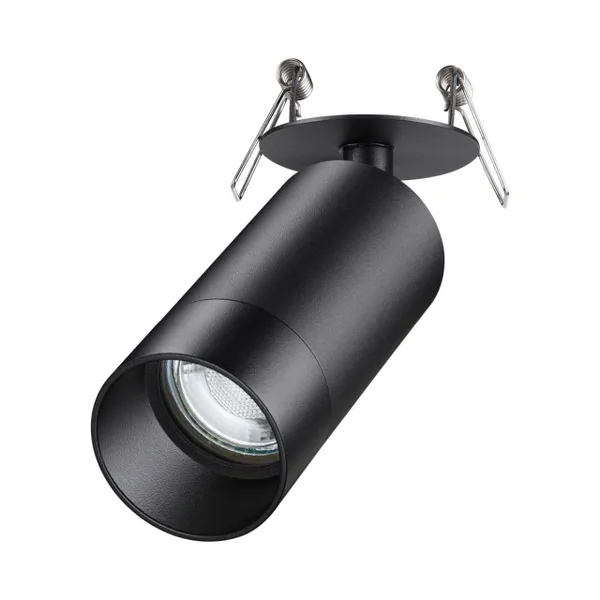 Св-к встр.IP20 GU10 9W 220V SLIM черный NOVOTECH