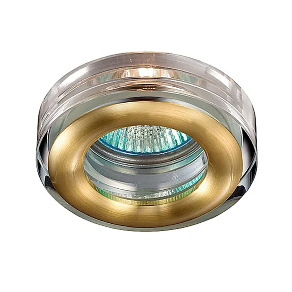 Встр.св-к IP54 GX5.3 50W 12V AQUA матовое золото B NOVOTECH