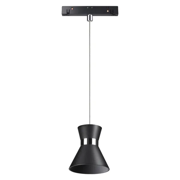 Трековый св-к для низков.шинопровода IP20 LED 4000K 10W FLUM черн/хром B NOVOTECH — фото 2