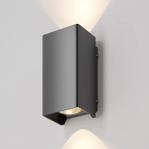 Настенный светильник (бра) 8Вт 3000К Черный IP54 Shell O570WL-L10B3K Outdoor Maytoni — фото 2