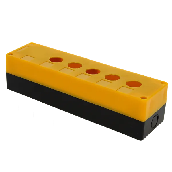 Корпус КП105 пластиковый 5 кнопок желтый EKF PROxima