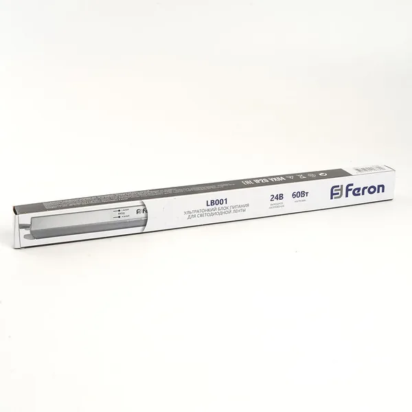 Блок питания для светодиодной ленты 60W 24V (ультратонкий драйвер), LB001 Feron — фото 4