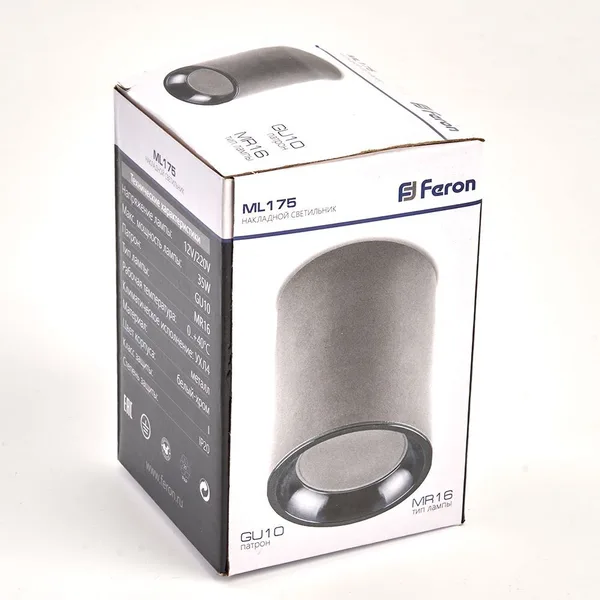 Светильник потолочный Feron ML175 MR16 GU10 35W 230V, белый, хром — фото 7