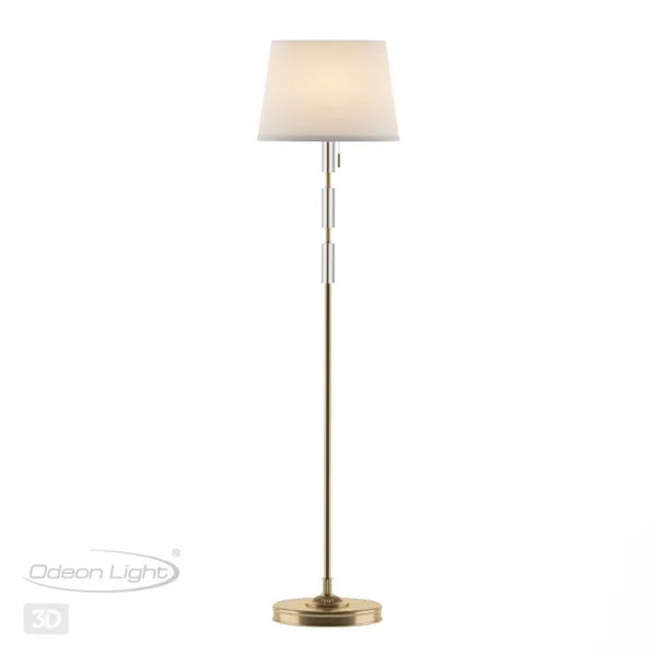 Торшер E27 1*60W LONDON бронзовый/белый/абажур ткань ODEON LIGHT — фото 4