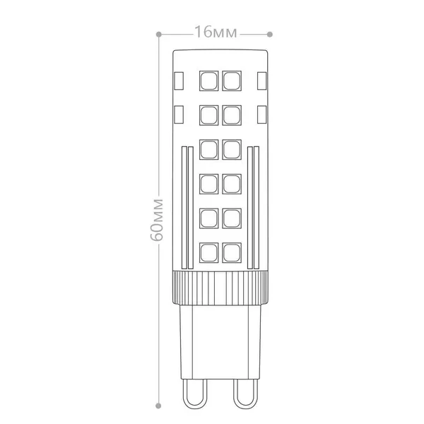 Лампа светодиодная Feron LB-433 G9 7W 6400K — фото 3