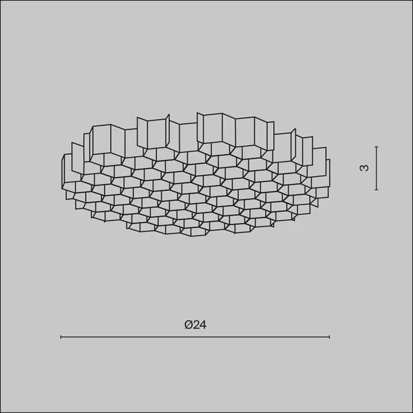Светофильтр HoneyComb ⌀24мм Черный (HoneyComb-D24) Technical Maytoni — фото 4