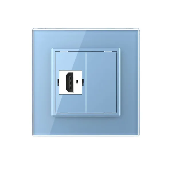 Розетка HDMI Синяя Livolo — фото 2