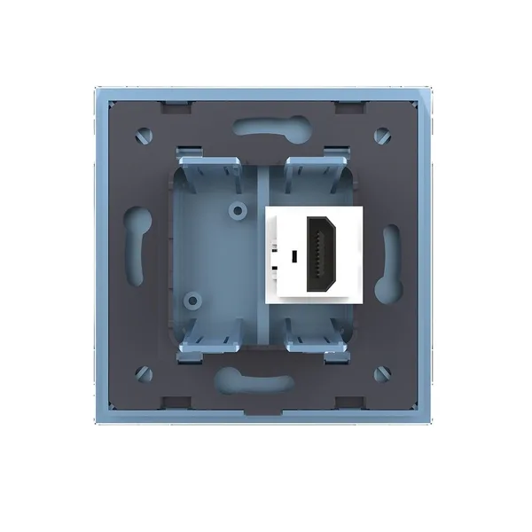 Розетка HDMI Синяя Livolo — фото 4