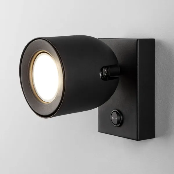 Светильник настенный MRL 1009 Ogma GU10 SW черный Elektrostandard — фото 3