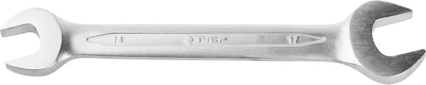 Рожковый гаечный ключ 14 x 17 мм, (B) ЗУБР