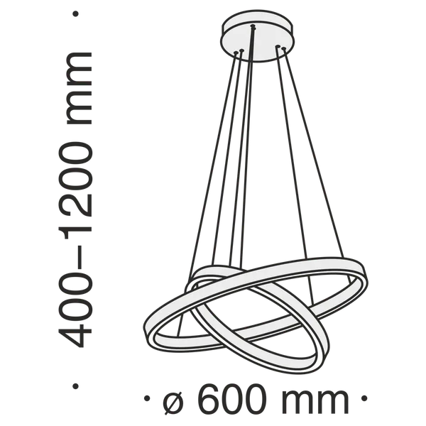 Подвесной светильник 61Вт 4000K Черный IP20 Rim MOD058PL-L55B4K Technical Maytoni — фото 5