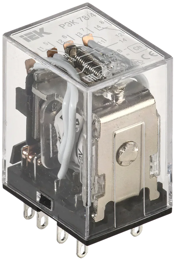 Реле промежуточное РЭК78/4(MY4) 3А 12В DC IEK