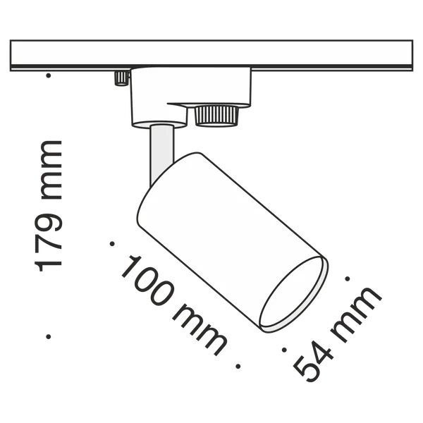 Светильник трековый 1*GU10 50Вт Черный IP20 Track lamps TR002-1-GU10-B Technical Maytoni — фото 5