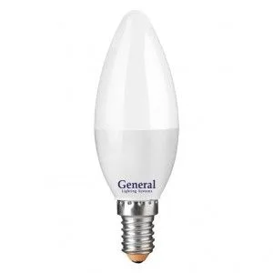 Лампа св/д свеча C37 15W Е14 6500К General