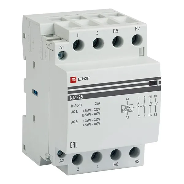 Контактор модульный КМ 25А 2NО+2NC (3 мод) PROxima EKF