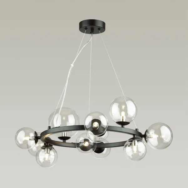 Люстра G9 11*40W TOVI черный/прозрачный ODEON LIGHT — фото 3