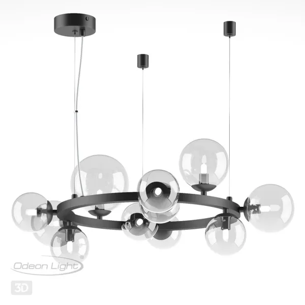Люстра G9 11*40W TOVI черный/прозрачный ODEON LIGHT — фото 4
