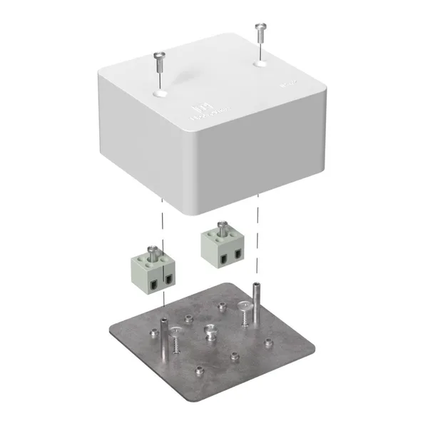 Коробка огнестойкая для кабель-канала 40-0460-FR6.0-4 Е15-Е120 85х85х45 RAL9003 Промрукав (44 шт/уп)