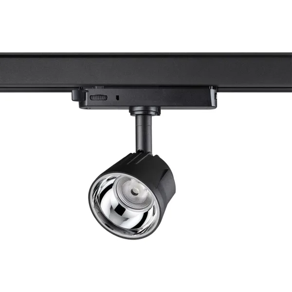 Трехфазный трековый св/д св-к IP20 LED 4000K 10W 100-265V черный/хром KNOF NOVOTECH