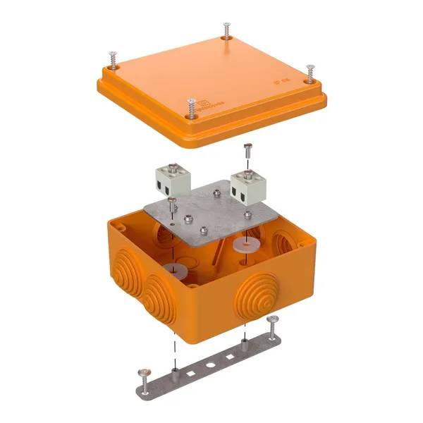 Коробка огнестойкая для о/п 40-0300-FR1.5-4 Е15-Е120 100х100х50 RAL2004 (12 шт/уп) Промрукав