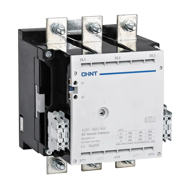 Контактор вакуумный CJX1-630/44K 630А(АС3) 4НО+4НЗ AC/DC 220В 50/60Гц CHINT