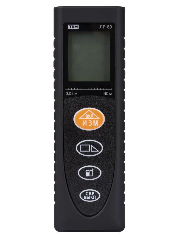 Лазерная рулетка ЛР-60, дальность 60 м, точность 2 мм, подсветка, IP54, 2хAAA, “Алмаз” TDM — фото 4